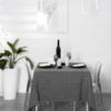 Tovaglia 200x200cm in lino con cornice