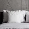 Federa decoro in lino leggero con pizzo Sinergia