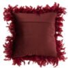 Cuscino velluto e piume bordeaux - immagine 2