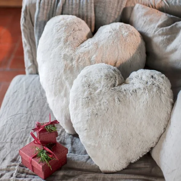 Decorative heart pillow