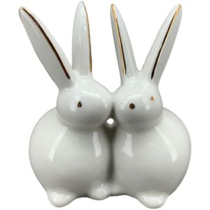ceramic bunnies home decor objects easter home decorations osterdekoration für zuhause décorations de maison pâques