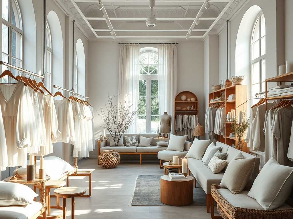 elegantes Concept Store Interieur in Locarno Schweiz vereint Damenmode