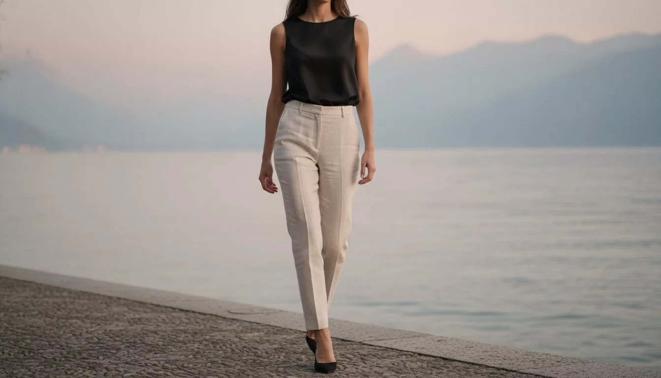 Pantaloni in lino a sigaretta: guida all’eleganza naturale e senza tempo