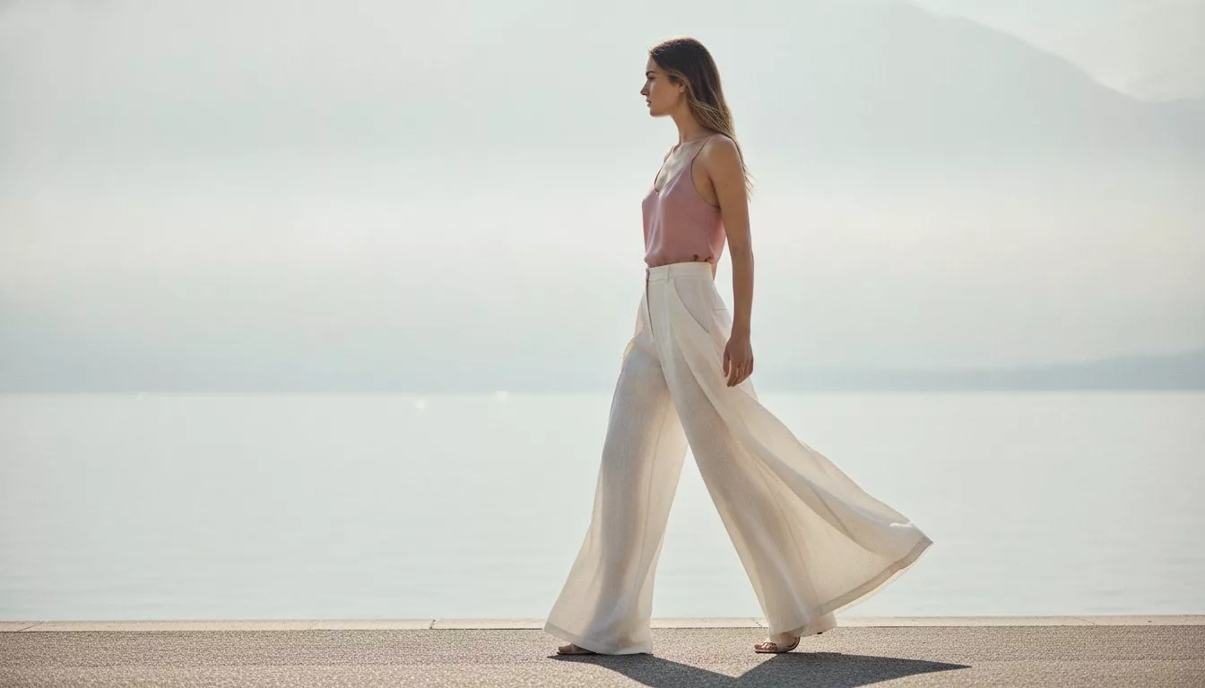 Pantaloni palazzo in lino: l’essenza dell’eleganza fluida e naturale