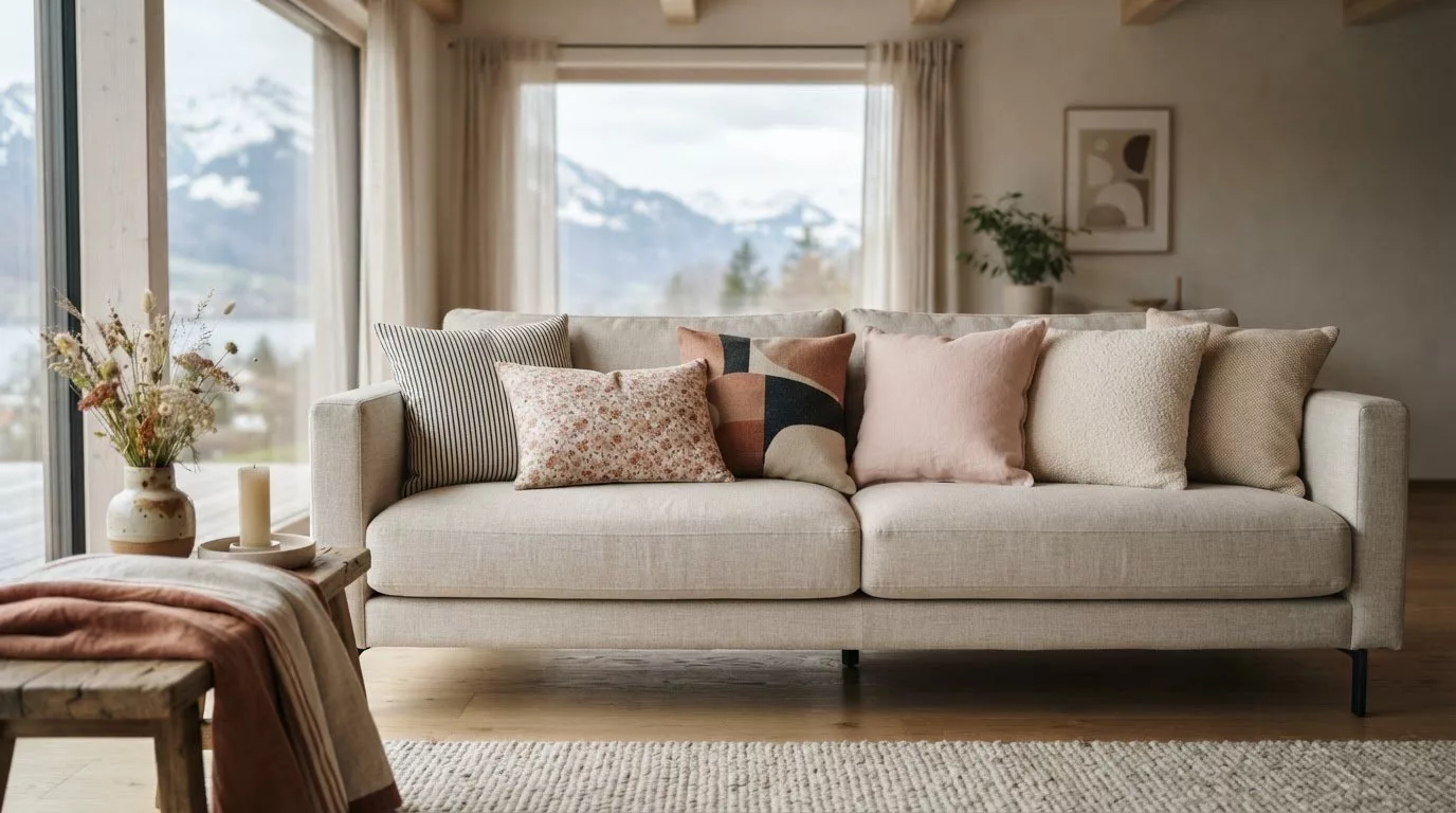 Mix and match di cuscini con fantasie diverse: guida per un insieme armonioso